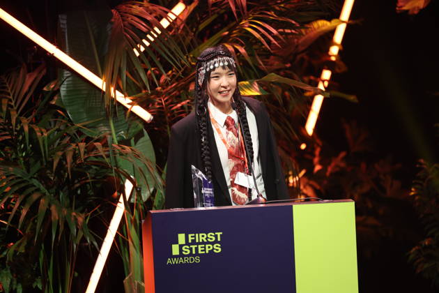 FIRST STEPS 2026 Short Steps Winner: QAMAJAI by Yerkezhan Sabitbekova Award ceremony on stage at the FIRST STEPS 2026 awards ceremony at the Theater des Westens in Berlin Copyright: xEventpressxFuhrx