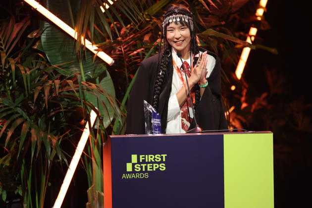 FIRST STEPS 2026 Short Steps Winner: QAMAJAI by Yerkezhan Sabitbekova Award ceremony on stage at the FIRST STEPS 2026 awards ceremony at the Theater des Westens in Berlin Copyright: xEventpressxFuhrx