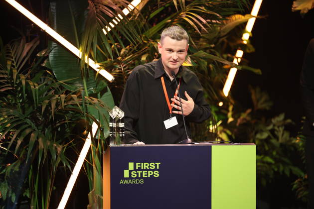 FIRST STEPS 2026 Medium-Length Feature Film: Winning Film *HASENFUSS* by Maximilian Conway; Award Ceremony on Stage at the FIRST STEPS 2026 Awards at the Theater des Westens in Berlin Copyright: xEventpressxFuhrx