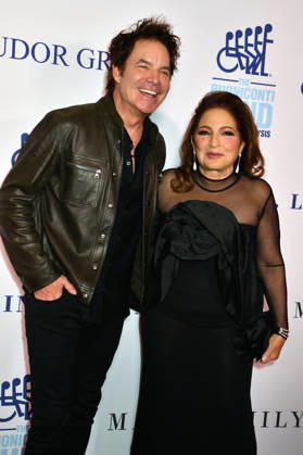 NEW YORK, NY - OCTOBER 5: Patrick Monahan and Gloria Estefan at the 41st Annual Great Sports Legends Dinner on October 5, 2026 at the New York Hilton in New York City. Copyright: xmpi099 MediaPunchx