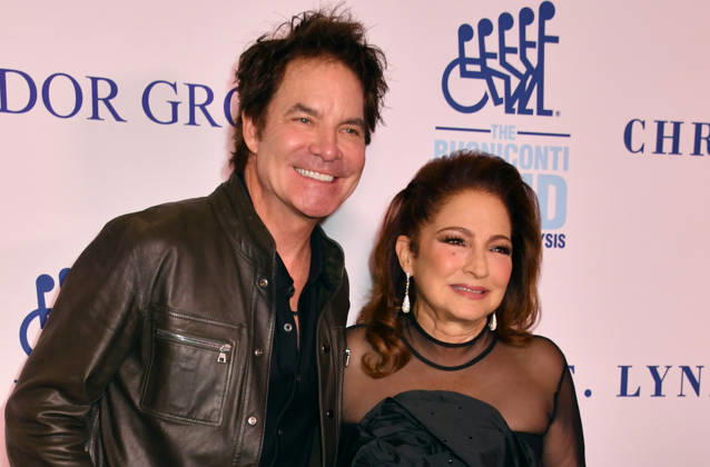 NEW YORK, NY - OCTOBER 5: Patrick Monahan and Gloria Estefan at the 41st Annual Great Sports Legends Dinner on October 5, 2026 at the New York Hilton in New York City. Copyright: xmpi099 MediaPunchx