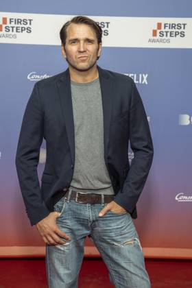 ABB FIRSTSTEPS: Pierre Kiwitt walks the red carpet at the 2026 FIRST STEPS Awards ceremony at the Theater des Westens on October 5, 2026, in Berlin, Germany