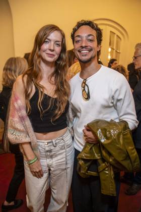 ABB FIRSTSTEPS Pheline Roggan and Aurel Mertz attended the party held in conjunction with the 2026 FIRST STEPS Awards ceremony at the Theater des Westens on October 5, 2026, in Berlin, Germany