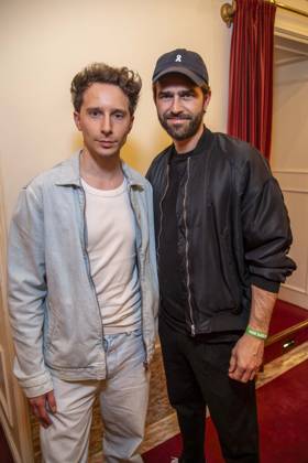ABB FIRSTSTEPS: Jonathan Berlin and Moritz Vierboom attended the party held in conjunction with the 2026 FIRST STEPS Awards ceremony at the Theater des Westens on October 5, 2026, in Berlin, Germany