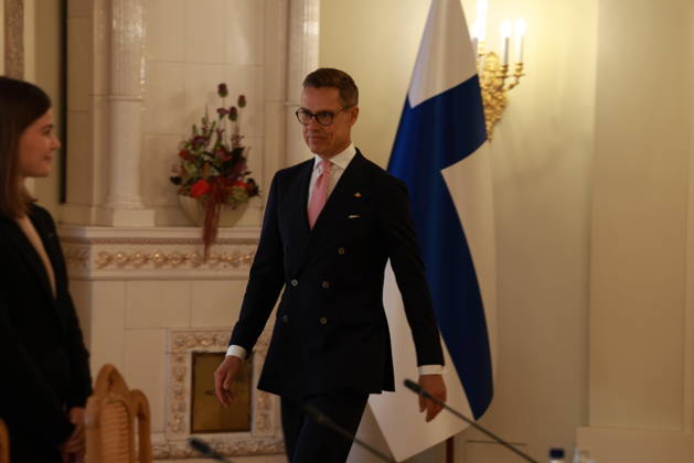 October 6, 2026, Espoo, Espoo, Finland: President ALEXANDER STUBB and his spouse SUZANNE INNES-STUBB welcome King FELIPE VI and Queen LETIZIA of Spain during the official welcoming ceremony marking the start of the royal couple s state visit to strengthen bilateral relations. Espoo Finland - ZUMAt172 20261006_zip_t172_027 Copyright: xJosexTabaresx