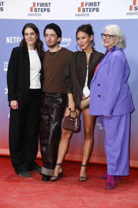 Linda Kirmse, Maximilian Mundt, Malaya Stern Takeda, and Claudia Löwe at the 27th First Steps Awards ceremony in 2026 at the Theater des Westens in Berlin, October 5, 2026 Foto:xN.xKubelkax xFuturexImagex first_steps_6208