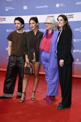 Maximilian Mundt, Malaya Stern Takeda, Claudia Löwe, and Linda Kirmse at the 27th First Steps Awards ceremony in 2026 at the Theater des Westens in Berlin, October 5, 2026 Foto:xN.xKubelkax xFuturexImagex first_steps_6209