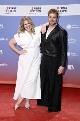 Gisa Flake and Knud Riepen at the 27th First Steps Awards ceremony in 2026 at the Theater des Westens in Berlin, October 5, 2026 Foto:xN.xKubelkax xFuturexImagex first_steps_6225