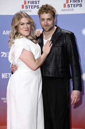 Gisa Flake and Knud Riepen at the 27th First Steps Awards ceremony in 2026 at the Theater des Westens in Berlin, October 5, 2026 Foto:xN.xKubelkax xFuturexImagex first_steps_6226