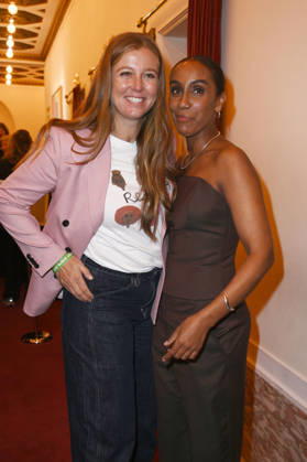 Nina Eichinger and Hadnet Tesfai at the 27th First Steps Awards ceremony in 2026 at the Theater des Westens in Berlin, October 5, 2026 Foto:xN.xKubelkax xFuturexImagex first_steps_6265