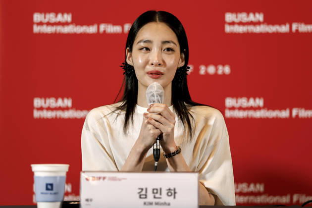 The Table: Day and Night cast at Busan International Film Festival South Korean actor Kim Min-ha speaks during a press conference for The Table: Day and Night, the opening film of the 31st Busan International Film Festival (BIFF), at the Busan Cinema Center in Busan, South Korea, on October 06, 2026. Busan South Korea  Copyright: xMatrixxImages JungxUi-Chelx