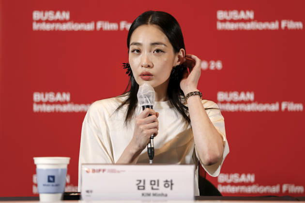 The Table: Day and Night cast at Busan International Film Festival South Korean actor Kim Min-ha speaks during a press conference for The Table: Day and Night, the opening film of the 31st Busan International Film Festival (BIFF), at the Busan Cinema Center in Busan, South Korea, on October 06, 2026. Busan South Korea Copyright: xMatrixxImages JungxUi-Chelx