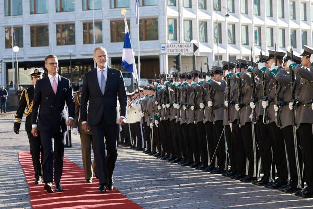 06-10-2026 Finland King Felipe with President Alexander Stubb during the official welcoming ceremony marking the start of the statevisit to Finland. Â Copyright: xPPEx