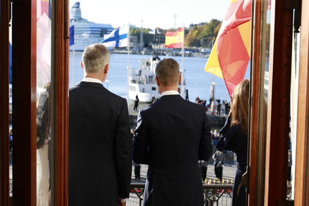 06-10-2026 Finland King Felipe with President Alexander Stubb during the official welcoming ceremony marking the start of the statevisit to Finland. Â  Copyright: xPPEx