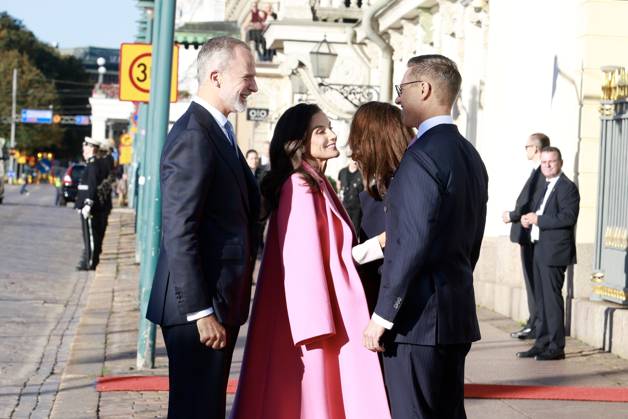 06-10-2026 Finland Queen Letizia and King Felipe with President Alexander Stubb and Suzanne Innes-Stubb during the official welcoming ceremony marking the start of the statevisit to Finland. Â Copyright: xPPEx