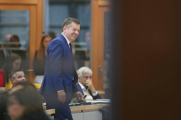Magdeburg, Saxony-Anhalt, Germany, October 6, 2026: Constituent session of the state parliament; Minister President Sven Schulze (CDU) during the election of the state parliament president Copyright: xdtsxNachrichtenagenturx dts_137248