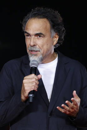 Director Alejandro Gonzalez Inarritu speaks during the Digger Japan premiere on October 6, 2026, in Tokyo, Japan. The duo met with enthusiastic fans and signed autographs on the red carpet in the heart of Tokyo s Ginza district. aflo_353758990