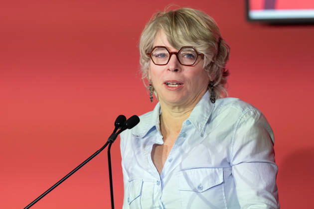 Frankfurt Book Fair 2026 Jill Lepore, American historian and author Opening press conference of the Frankfurt Book Fair 2026, Frankfurt am Main, Hesse, Germany, Exhibition Center