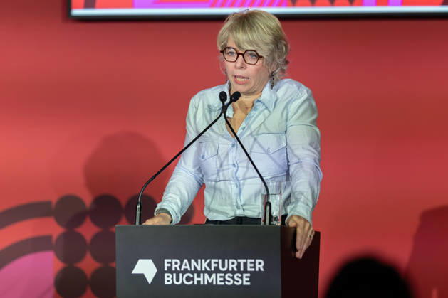 Frankfurt Book Fair 2026 Jill Lepore, American historian and author Opening press conference of the Frankfurt Book Fair 2026, Frankfurt am Main, Hesse, Germany, Exhibition Center