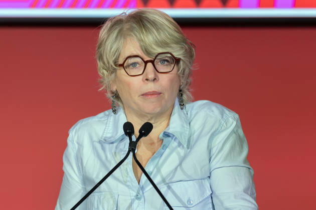 Frankfurt Book Fair 2026 Jill Lepore, American historian and author Opening press conference of the Frankfurt Book Fair 2026, Frankfurt am Main, Hesse, Germany, Exhibition Center