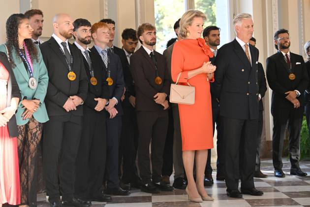 King Philippe and Queen Mathilde receive the Belgian athletes (2025-2026) BRUSSELS, BELGIUM - OCTOBER 06 : King Philippe and Queen Mathilde are hosting a reception at Laeken Castle for Belgian athletes who have distinguished themselves over the past two years. Among them are athletes who have won a medal at a European or World Championship in an Olympic or Paralympic sport, as well as those who have achieved an exceptional performance on the world stage on October 6, 2026 in Brussels, Belgium, 06 10 2026 Brussels Belgium  Copyright: xDidierxLebrunx