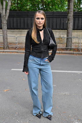PFW Christopher Esber Outside Arrivals Camille Razat arriving at Christopher Esber show during Paris Fashion Week, in Paris, France on 6 October 2026. Photo by Julien Reynaud APS-Medias ABACAPRESS.COM Paris France  Copyright: xReynaudxJulien APS-Medias ABACAx