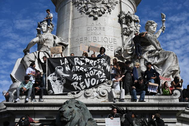 Student trade union organisations called for a secondary school protest on 6 October 2026 in Paris to demand more resources for secondary schools. - 06 10 2026 - France Ile-de-France (region) Paris - JulienxMattiax xLexPictorium LePictorium_0341916
