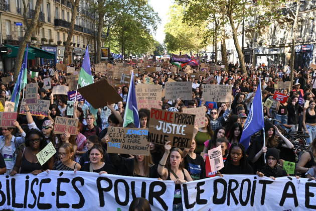 Student trade union organisations called for a secondary school protest on 6 October 2026 in Paris to demand more resources for secondary schools. - 06 10 2026 - France Ile-de-France (region) Paris - JulienxMattiax xLexPictorium LePictorium_0341919