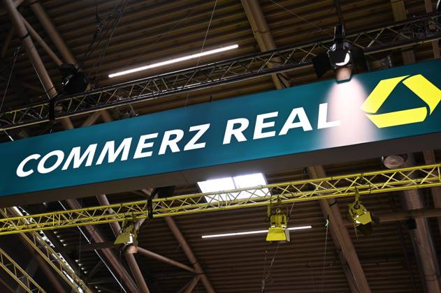 EXPO REAL 2026 is currently taking place at the Messe München exhibition grounds. It is Europe’s largest international trade fair for real estate, investment, and infrastructure. Photo: Commerz Real booth