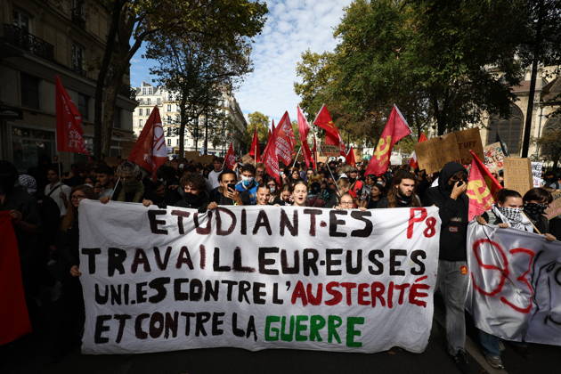 Student Demonstration - Paris Students are gathering at Gare de Lyon to protest against the current state of public education, once again, on October 6, 2026, in Paris, France. Today’s march is planned to go from Gare de Lyon to Place de la République. Photo by Raphael Lafargue ABACAPRESS.COM Paris France Copyright: xLafarguexRaphael ABACAx
