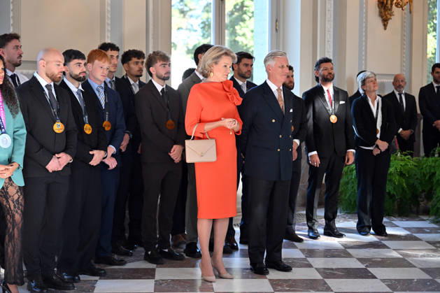 King Philippe and Queen Mathilde of Belgium receive athletes at Laeken Castle BRUSSELS, BELGIUM - OCTOBER 06: King Philippe and Queen Mathilde of Belgium receive Belgian athletes who have achieved significant sporting success over the past two years at the Royal Castle of Laeken in Brussels, Belgium, on October 06, 2026. The reception brings together athletes who won medals at European and world championships in Olympic and Paralympic disciplines, as well as athletes who delivered outstanding performances on the international stage. Dursun Aydemir Anadolu Brussels Belgium. Editorial use only. Please get in touch for any other usage.  Copyright: x2026xAnadoluxDursunxAydemirx