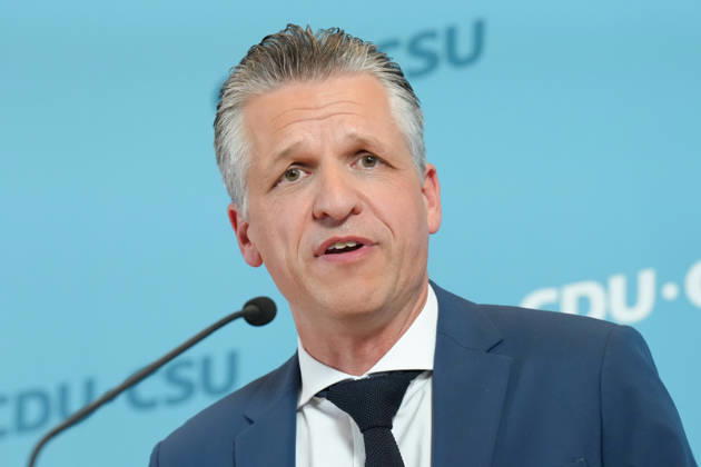 CDU and CSU Press Conference Ahead of the Parliamentary Group Meeting: A Portrait of Thorsten Frei (CDU) During a Press Statement Ahead of the CDU and CSU Parliamentary Group Meeting in the German Bundestag, Berlin, October 6, 2026, Berlin, Berlin, Germany