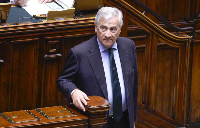 IPA89364984 - Rome, Chamber of Deputies: Electoral Law, explanations of vote, and vote of confidence on Article 1; pictured: Antonio Tajani  Copyright: xSTEFANOxCAROFEIx xSTEFANOxCAROFEIx xFOTOGRAMMAx IPA89364984
