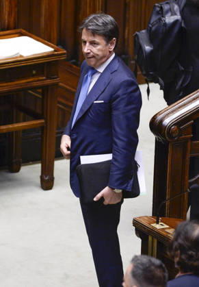 IPA89365023 - Rome, Chamber of Deputies: Electoral Law, explanations of vote, and vote of confidence on Article 1; pictured: Giuseppe Conte  Copyright: xSTEFANOxCAROFEIx xSTEFANOxCAROFEIx xFOTOGRAMMAx IPA89365023