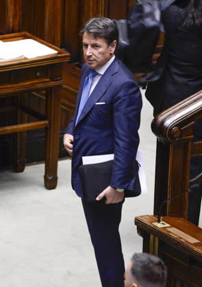 IPA89365017 - Rome, Chamber of Deputies: Electoral Law, explanations of vote, and vote of confidence on Article 1; pictured: Giuseppe Conte  Copyright: xSTEFANOxCAROFEIx xSTEFANOxCAROFEIx xFOTOGRAMMAx IPA89365017