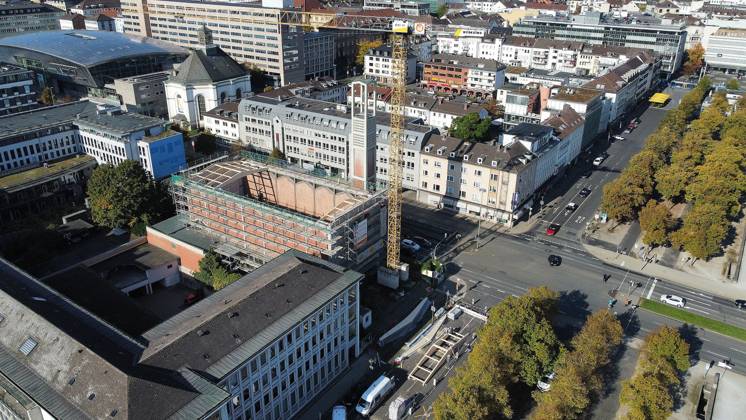 October 6, 2026 xkhx Kassel New Roof for the Elisabeth Church Three years after the church’s roof collapsed, the temporary roof is being removed and replaced with a permanent one KH