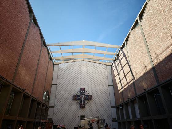 October 6, 2026 xkhx Kassel New Roof for the Elisabeth Church Three years after the church’s roof collapsed, the temporary roof is being removed and replaced with a permanent one KH