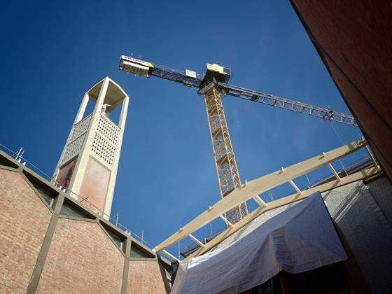 October 6, 2026 xkhx Kassel New Roof for the Elisabeth Church Three years after the church’s roof collapsed, the temporary roof is being removed and replaced with a permanent one KH