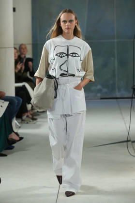 PFW - Litkovska Runway A model walks the runway during the Litkovska Womenswear Spring Summer 2027 show as part of the Paris Fashion Week on October 6, 2026 in Paris, France. Photo by Alain-Gil Gonzalez ABACAPRESS.COM Paris France  Copyright: xGonzalezxAlain-Gil ABACAx