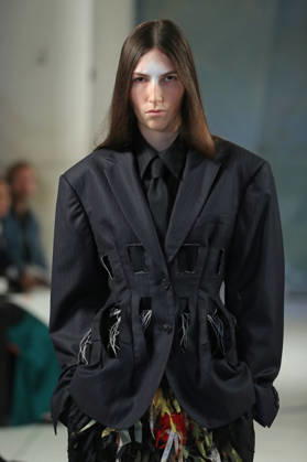 PFW - Litkovska Runway A model walks the runway during the Litkovska Womenswear Spring Summer 2027 show as part of the Paris Fashion Week on October 6, 2026 in Paris, France. Photo by Alain-Gil Gonzalez ABACAPRESS.COM Paris France  Copyright: xGonzalezxAlain-Gil ABACAx