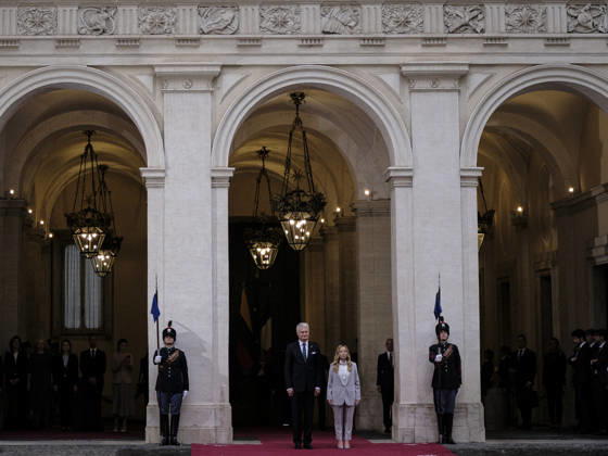 Lithuanian President Gitanas NausÄ—da Visits Italy Italian Prime Minister Giorgia Meloni meets with President of the Republic of Lithuania Gitanas NausÄ—da at Palazzo Chigi during his official institutional visit to Italy. Rome, Italy, October 6, 2026. Rome Italy Copyright: xAndreaxCalandrax