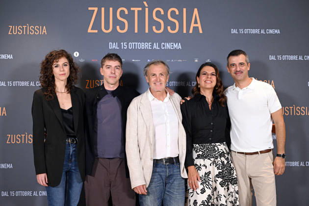 October 6, 2026, Rome, Rome, Italy: Director Francesco Piras and the cast, including Paola Giannini, Michele Riondino, Fabrizio Ferracane, Geppi Cucciari, and Jacopo Cullin, during the photocall for the presentation of the film Zustissia, inspired by the true story of the longest miscarriage of justice in Italian history, 33 years of wrongful imprisonment. Rome, October 6, 2026 Rome Italy  - ZUMAa289 20261006_zia_a289_035 Copyright: xMariaxLauraxAntonellix xAgfx
