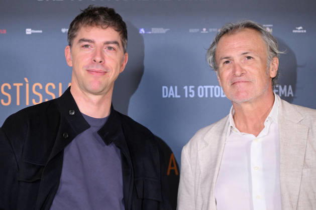 October 6, 2026, Rome, Rome, Italy: Michele Riondino and Fabrizio Ferracane during the photocall for the presentation of the film Zustissia, inspired by the true story of the longest miscarriage of justice in Italian history: 33 years of wrongful imprisonment. Rome, October 6, 2026 Rome Italy - ZUMAa289 20261006_zia_a289_103 Copyright: xMariaxLauraxAntonellix xAgfx