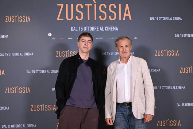 October 6, 2026, Rome, Rome, Italy: Michele Riondino and Fabrizio Ferracane during the photocall for the presentation of the film Zustissia, inspired by the true story of the longest miscarriage of justice in Italian history: 33 years of wrongful imprisonment. Rome, October 6, 2026 Rome Italy - ZUMAa289 20261006_zia_a289_112 Copyright: xMariaxLauraxAntonellix xAgfx
