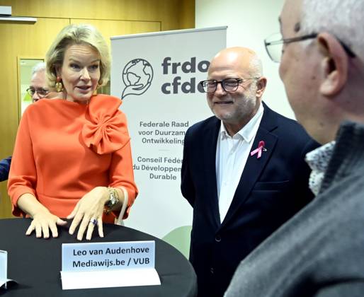 Queen Mathilde attends the conference « AI in balance » BRUSSELS, BELGIUM - OCTOBER 06 : Jean-Luc Crucke (Minister for Mobility, Climate and Environmental Transition (Les Engages)) & Queen Mathilde are attending the closing ceremony of the conference AI in balance Artificial Intelligence, Society and Sustainable Development , organised by the Federal Council for Sustainable Development (CFDD). Following the conference, the Queen will speak with a group of young people about how they use AI in their work to promote sustainable development. This activity forms part of the Queen s role as Advocate for the United Nations Sustainable Development Goals and Honorary President of the CFDD on October 6, 2026 in Brussels, Belgium, 06 10 2026 Brus  Copyright: xDidierxLebrunx