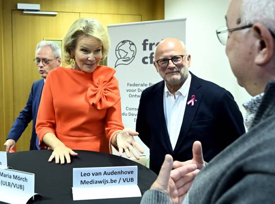 Queen Mathilde attends the conference « AI in balance » BRUSSELS, BELGIUM - OCTOBER 06 : Jean-Luc Crucke (Minister for Mobility, Climate and Environmental Transition (Les Engages)) & Queen Mathilde are attending the closing ceremony of the conference AI in balance Artificial Intelligence, Society and Sustainable Development , organised by the Federal Council for Sustainable Development (CFDD). Following the conference, the Queen will speak with a group of young people about how they use AI in their work to promote sustainable development. This activity forms part of the Queen s role as Advocate for the United Nations Sustainable Development Goals and Honorary President of the CFDD on October 6, 2026 in Brussels, Belgium, 06 10 2026 Brus  Copyright: xDidierxLebrunx