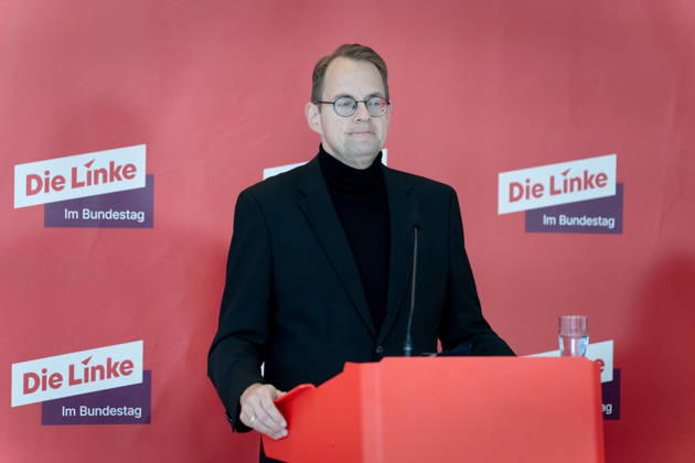 Press Statement, Bundestag, Parliamentary Caucus, The Left Press Statement, Bundestag, The Left, Caucus Chair, Sören Pellmann Berlin Berlin GER
