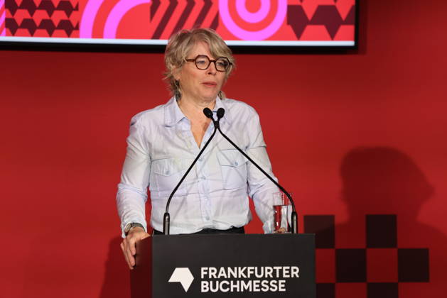 Opening of the 78th Frankfurt Book Fair: Jill Lepore, an American historian and author, speaks at the opening press conference for the Frankfurt Book Fair 2026. The Czech Republic will be the Guest of Honor in 2026. The 78th Frankfurt Book Fair will take place October 7–11, 2026, at the Frankfurt am Main Exhibition Center in Hesse, Germany. 2026-10-06_frankfurter-buchmesse_10