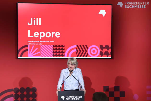 Opening of the 78th Frankfurt Book Fair: Jill Lepore, an American historian and author, speaks at the opening press conference for the Frankfurt Book Fair 2026. The Czech Republic will be the Guest of Honor in 2026. The 78th Frankfurt Book Fair will take place October 7–11, 2026, at the Frankfurt am Main Exhibition Center in Hesse, Germany. 2026-10-06_frankfurter-buchmesse_14