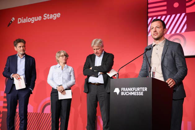 Opening of the 78th Frankfurt Book Fair: Sebastian Guggolz, President of the German Publishers and Booksellers Association, speaks at the opening press conference for the 2026 Frankfurt Book Fair. The Czech Republic will be the Guest of Honor in 2026. The 78th Frankfurt Book Fair will take place from October 7–11, 2026, at the Frankfurt am Main Exhibition Center in Hesse, Germany. 2026-10-06_frankfurter-buchmesse_21